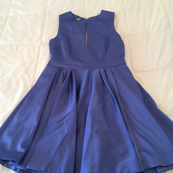 ZAC ZAC Posen Pleated Fit & Flare Dress Jewel Neck Sleeveless Black, Size 12,NEW - Picture 6 of 11